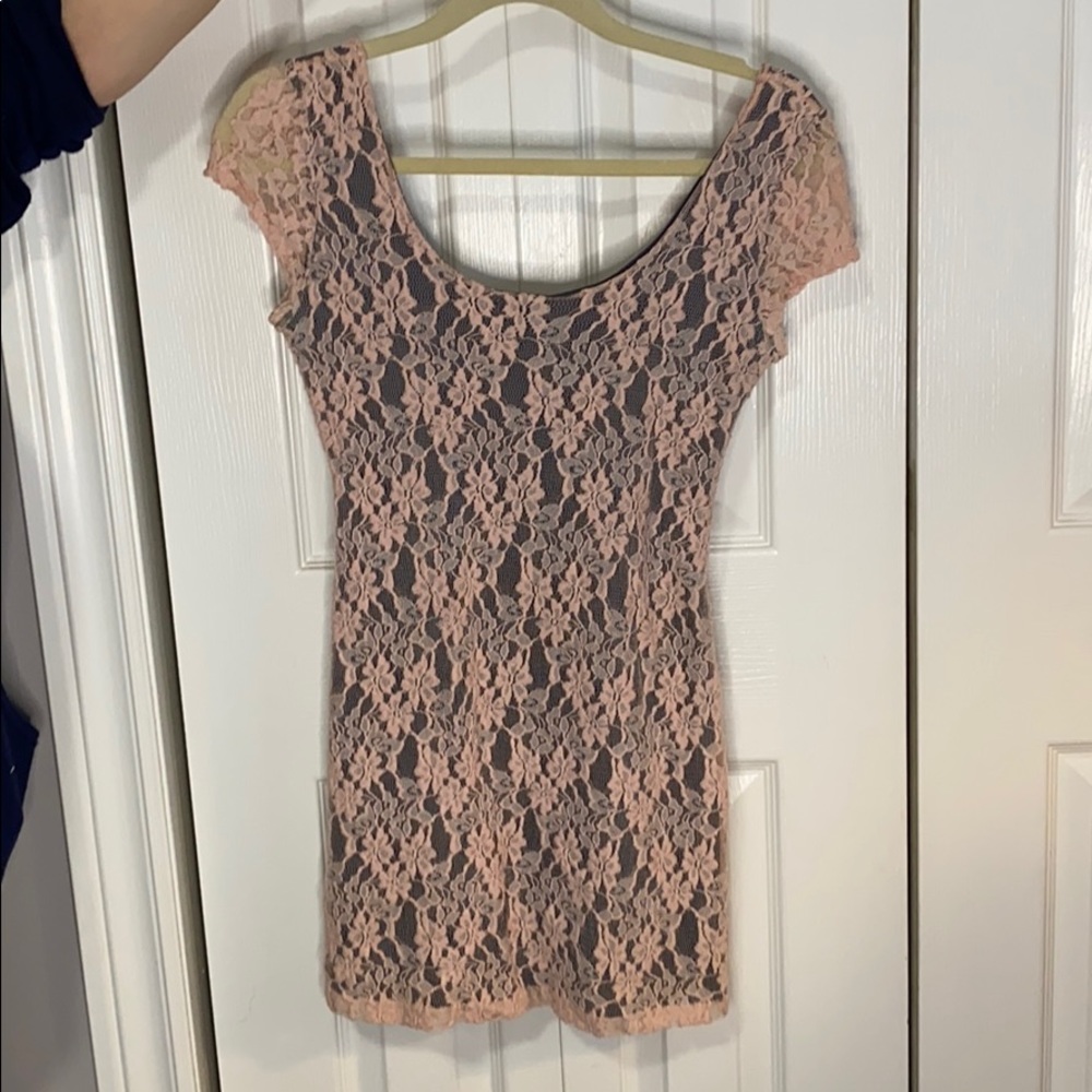 Lace mini dress